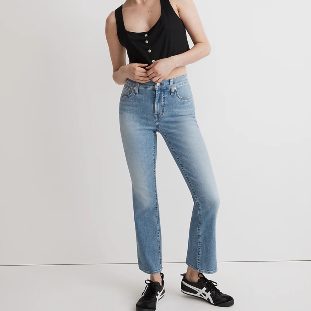 Madewell Kick Out Crop Jeans in sold out Carey wash size 27